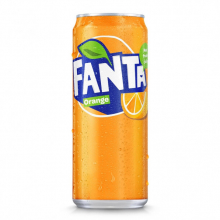 Fanta Orange burk, 33 cl