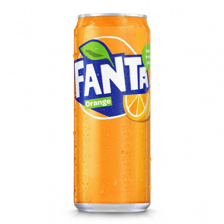 Fanta Orange burk, 33 cl i gruppen Kylda drycker hos Franks Cafe (franks060)