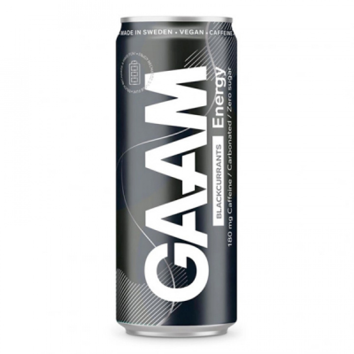 GAAM Energy 330 ml Blackcurrants i gruppen Kylda drycker hos Franks Cafe (franks067)