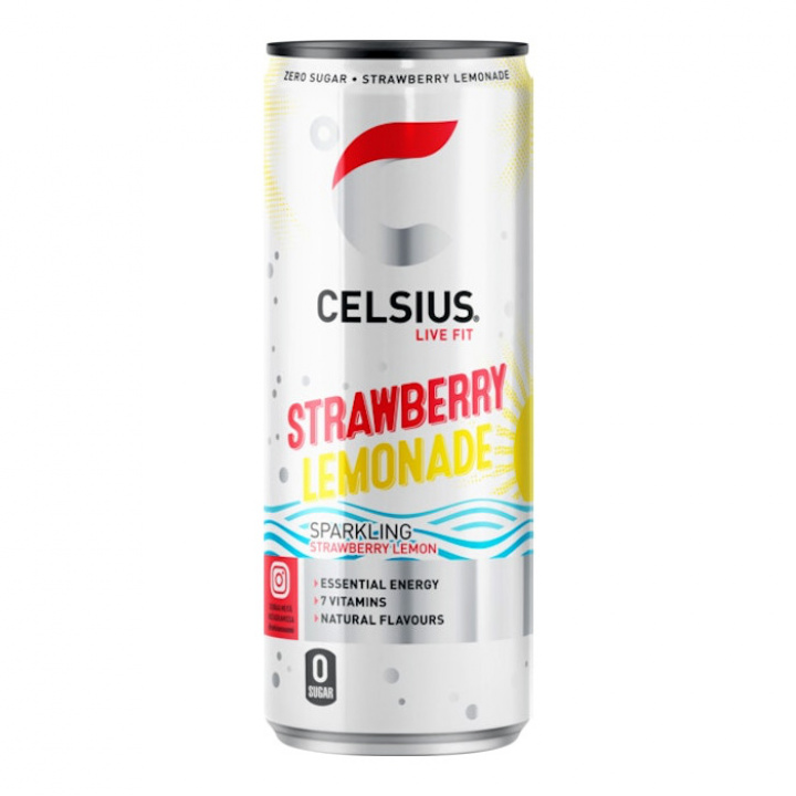 Celsius Strawberry Lemonade i gruppen Hela sortimentet hos Franks Cafe (franks119)